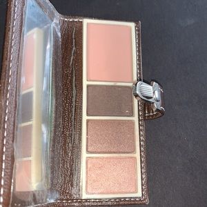 NEW STILA Eye/Cheek Palette w/Cute Leather Case